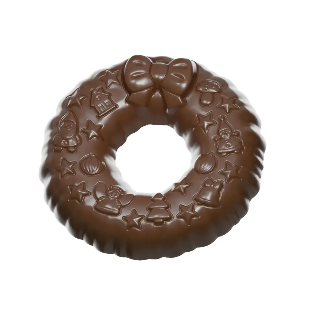 Chocolate mould Christmas wreath 'Family'