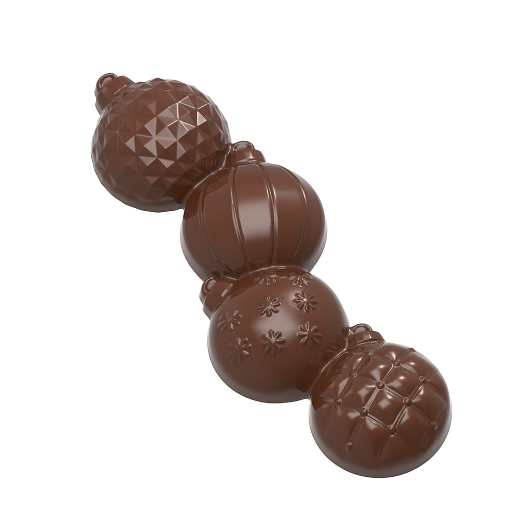 Chocolate mould Christmas baubles bar